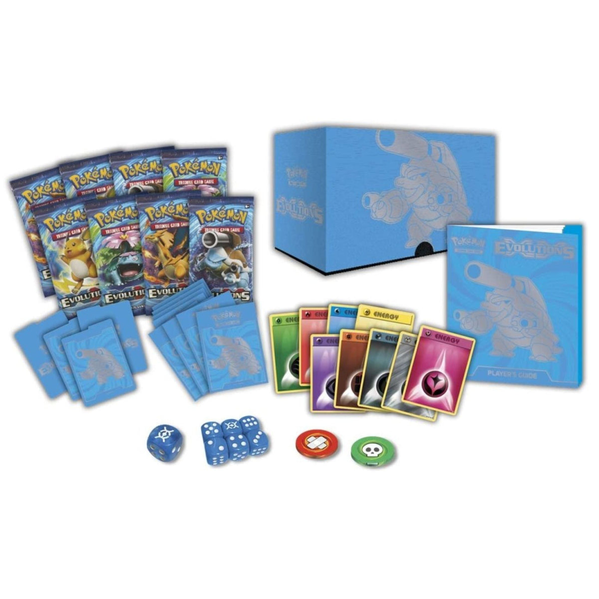 Pokémon TCG XY Evolutions Elite Trainer Box – ETB Pokémon Cards Box with 8 Booster Packs, Sleeves, Energy Cards & Game Accessories – Classic Evolution