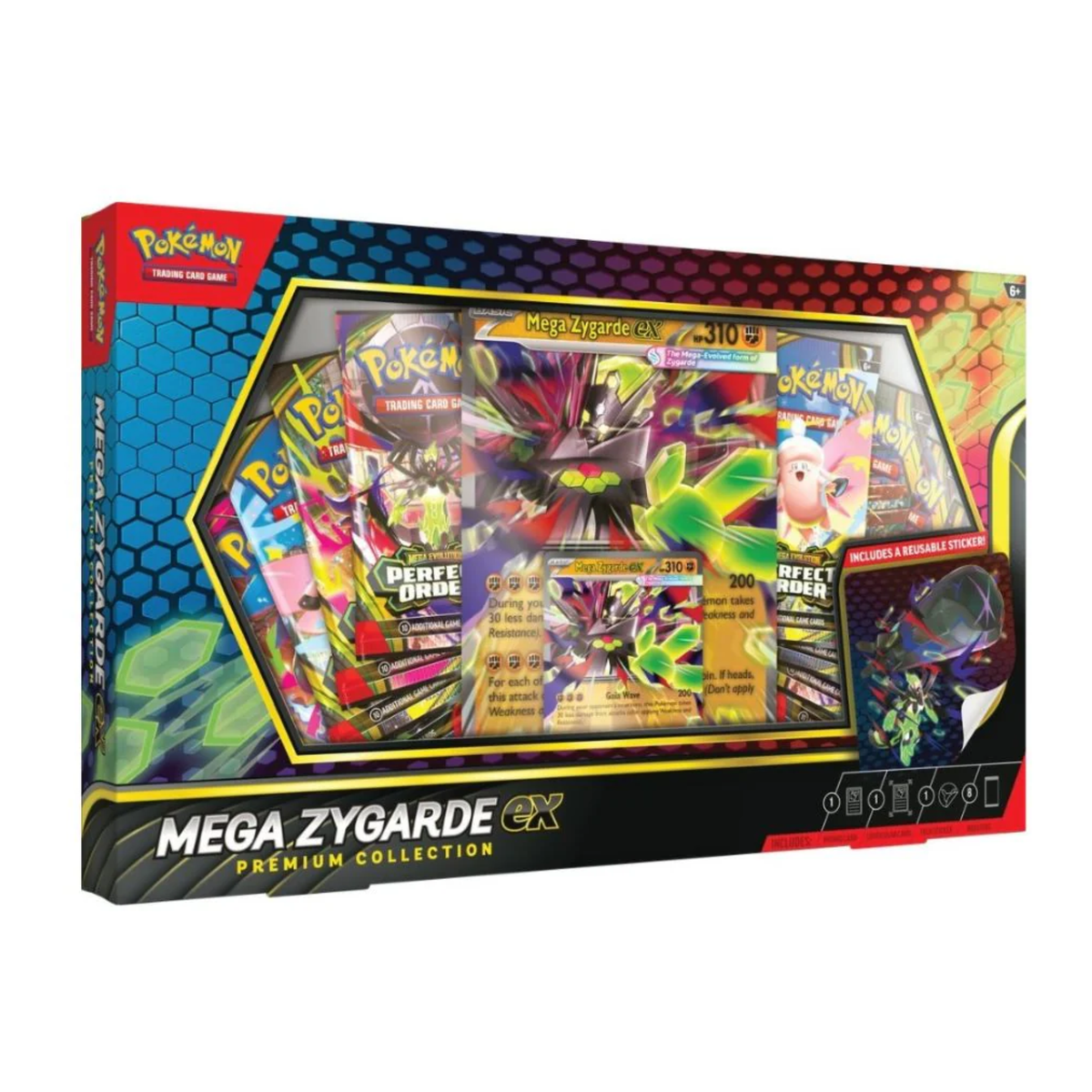 Pokémon TCG Mega Zygarde ex Premium Collection – Trading Card Game Box Set with Promo Card & Booster Packs for Collectors, Deck Building, Display &