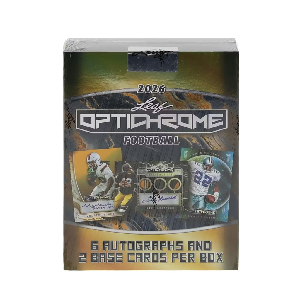 Leaf Optichrome Football Hobby 2026 Sports Trading Card Hobby Box Collection