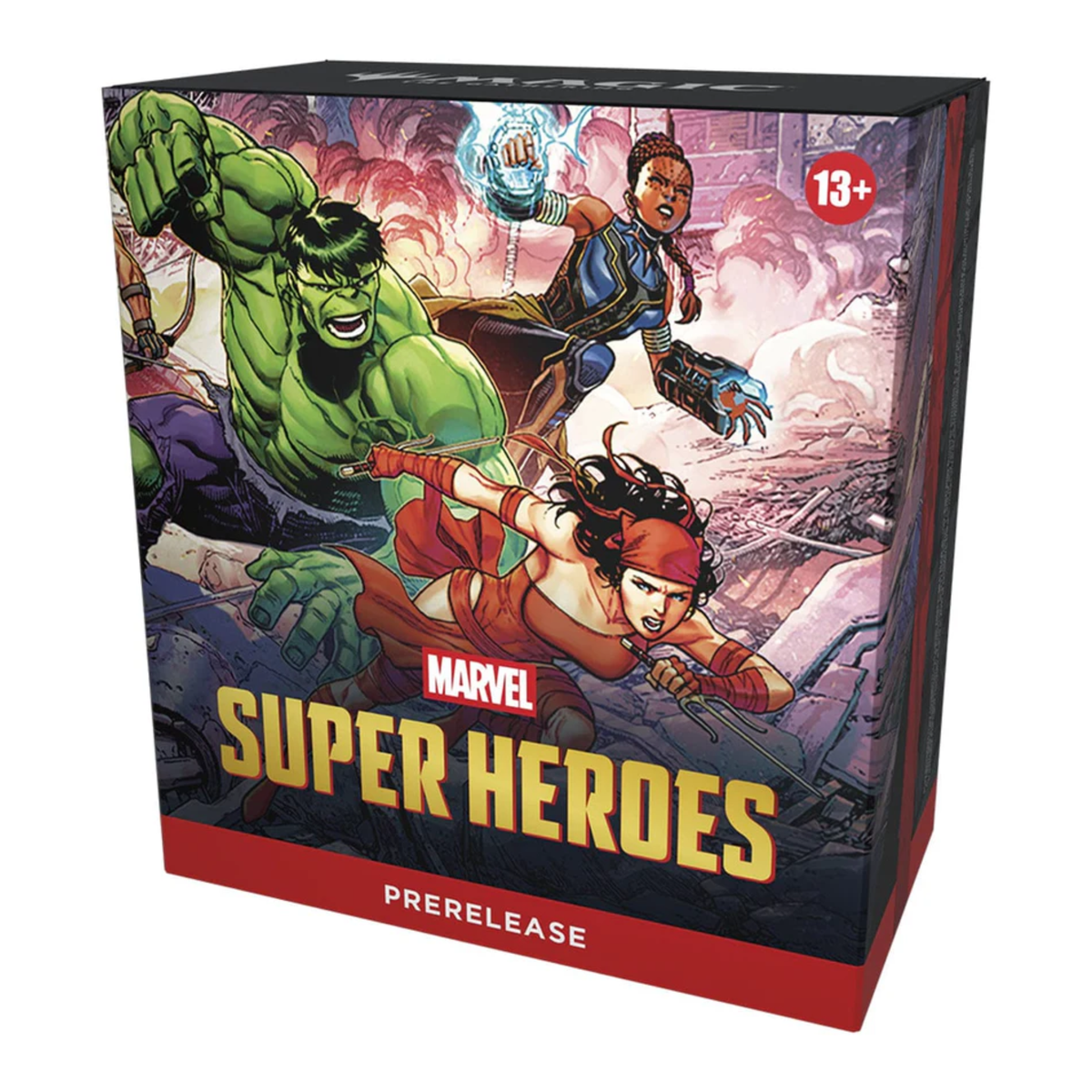 Magic: The Gathering TCG Marvel Super Heroes Prerelease Kit Play Boosters and Accessories