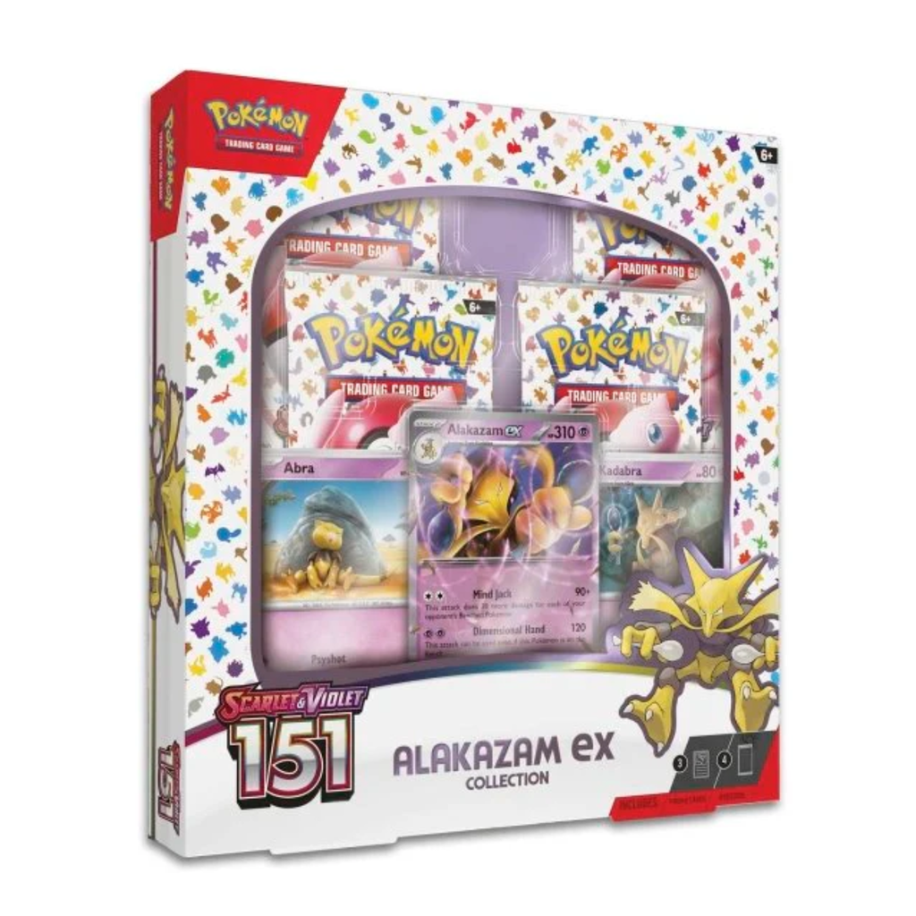 Pokemon TCG Scarlet and Violet 151 Alakazam ex Collection Pokemon Cards Box Set