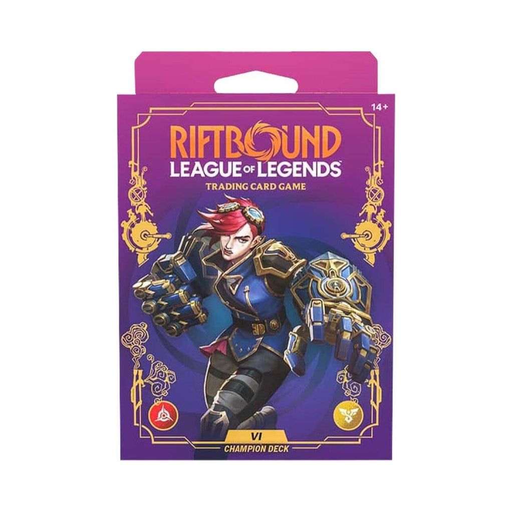 Riftbound: League of Legends TCG Unleashed Champion Deck – Vi, Ready-to-Play 56-Card Preconstructed Deck with Booster Pack, Playmat, Deck Box &