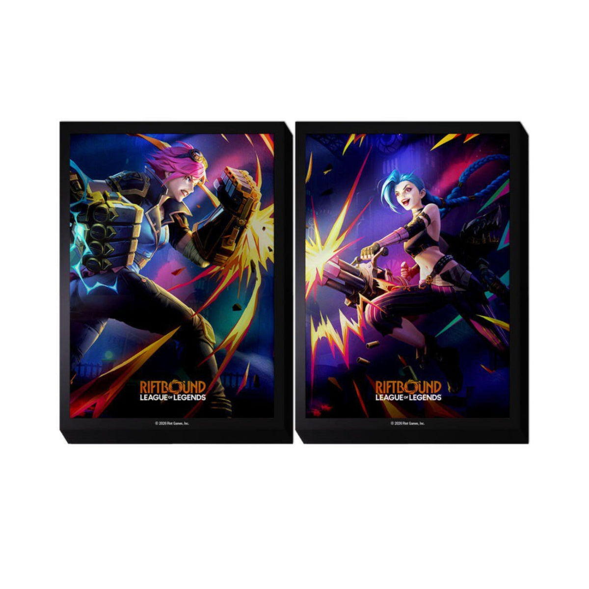 Riftbound: League of Legends Sleeves – Vi vs Jinx Card Sleeves