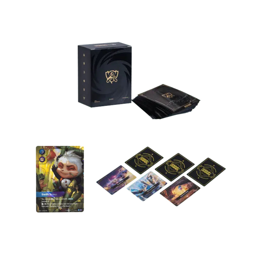 Riftbound Worlds Bundle 2025 Collector Set – Panda Teemo Promo, Foil Playmat & Sleeves *Preorder* December 2025