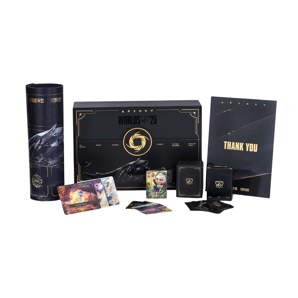 Riftbound Worlds Bundle 2025 Collector Set – Panda Teemo Promo, Foil Playmat & Sleeves *Preorder* December 2025