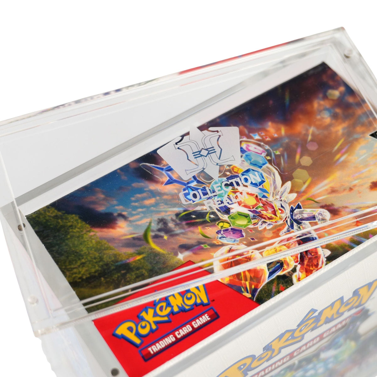 Pokémon Booster Box Acrylic Display Case – Stackable Clear Acrylic Protector with Magnetic Lid, UV Protection, Dust & Moisture Resistant for