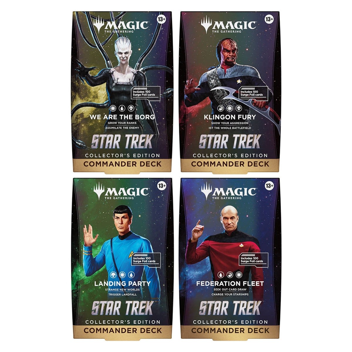 Magic: The Gathering - Star Trek Collector Commander Deck Set (4 Count) (Preorder)