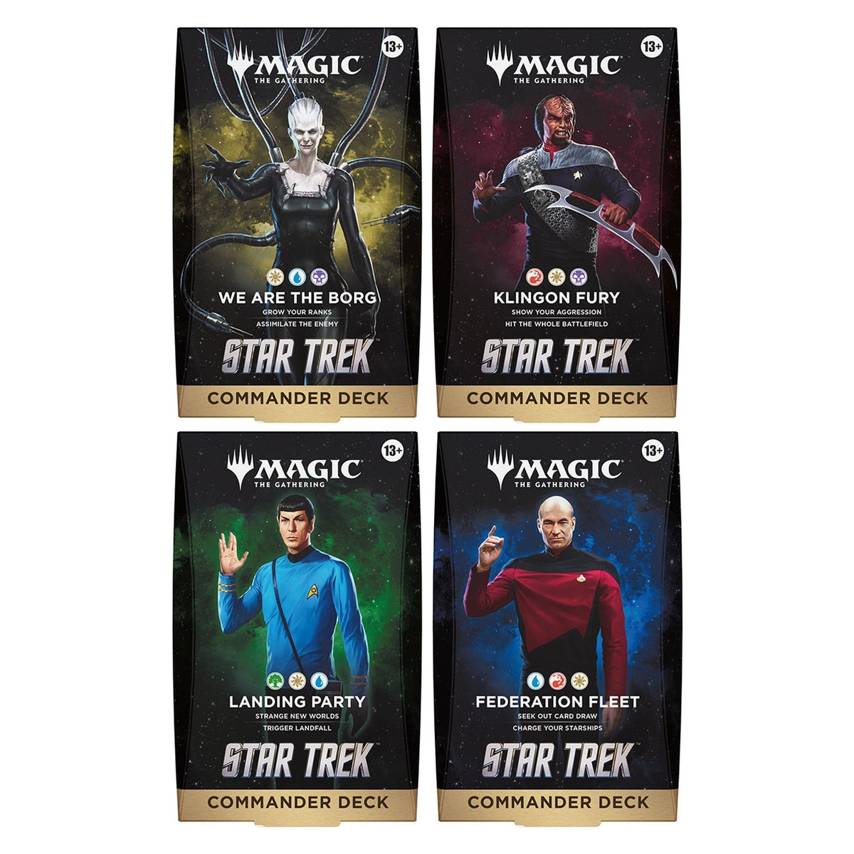 Magic: The Gathering - Star Trek Commander Deck Set (4 Count) (Preorder)