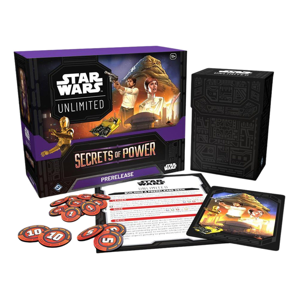 Star Wars Unlimited Secrets of Power Prerelease Box Collectible Card Game Set
