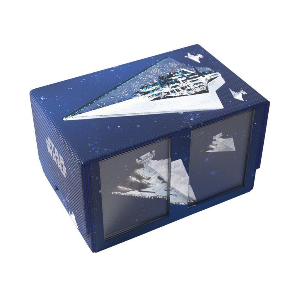 Star Wars Unlimited Double Deck Pod Star Destroyers – Official Premium Deck Box for 2 Double-Sleeved 60-Card Decks, UV-Protected Leader Card Cases