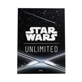 Star Wars Unlimited Art Sleeves Card Back Black, 60 Standard Size Card Sleeves with Clear Leader Sleeve, Durable TCG Card Protectors for Star Wars