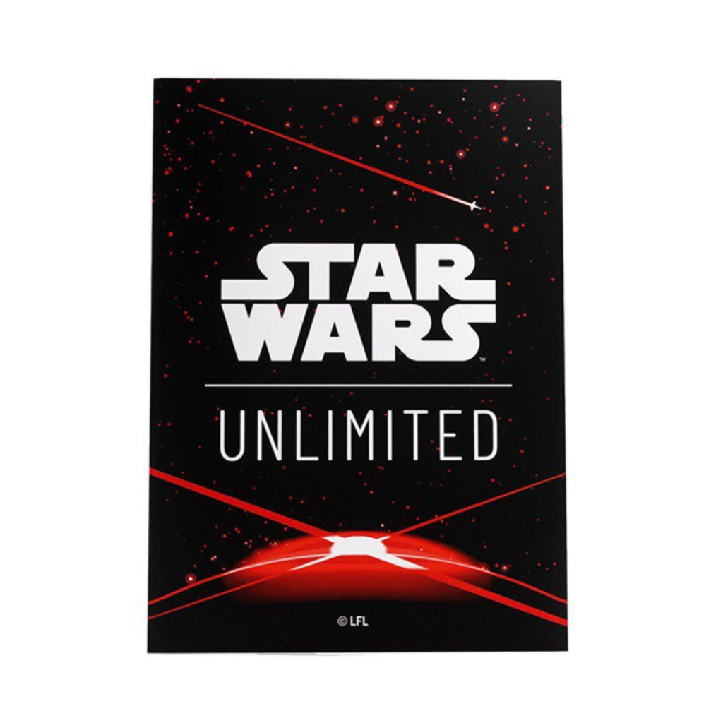 Star Wars: Unlimited Art Sleeves Cardback Red, 60 Matte Card Sleeves with 1 Clear Leader Sleeve, Officially Licensed Card Protectors for TCG, LCG and