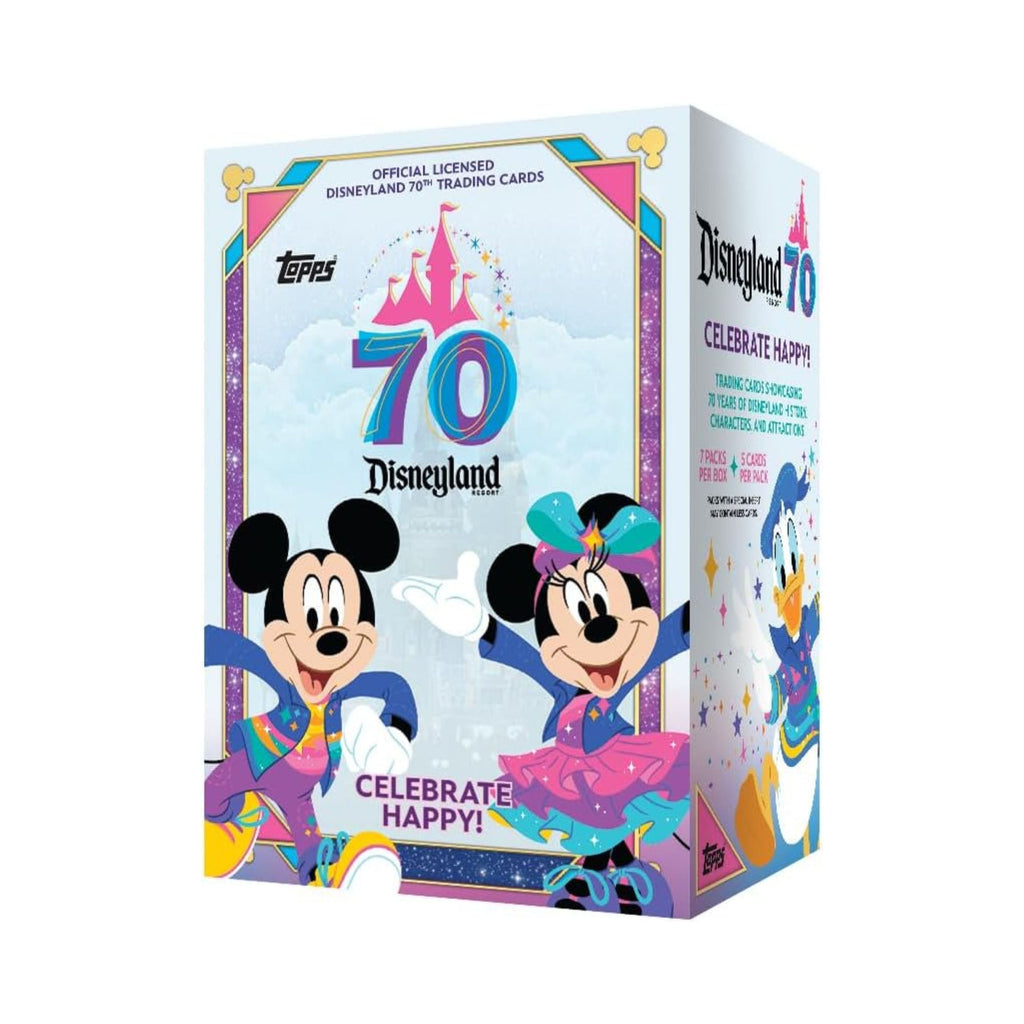 Topps Disney Trading Cards 70th Anniversary Disneyland Box - 7 Packs 5 Cards Each
