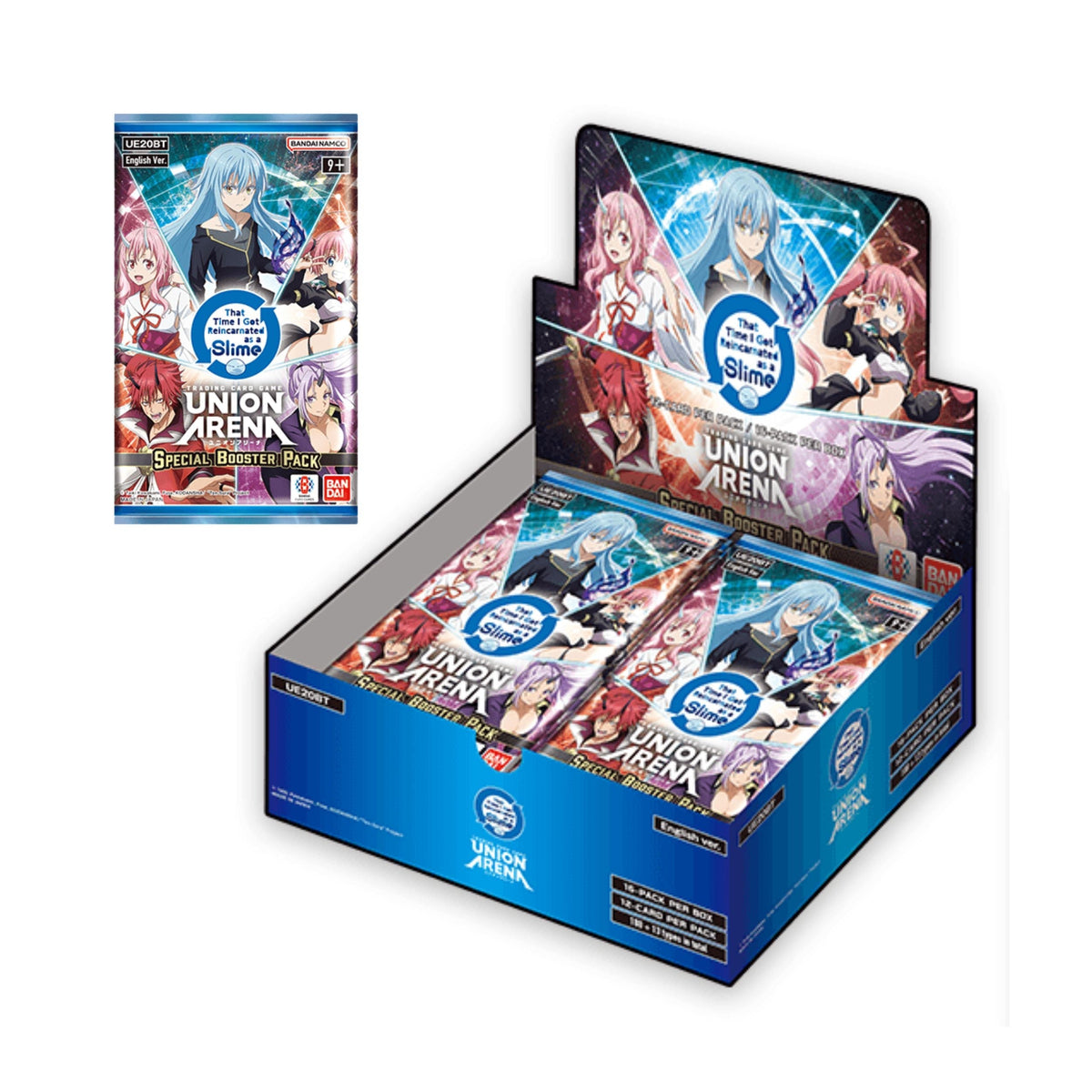 Union Arena UE20BT That Time I Got Reincarnated as a Slime Special Booster Box English Version – Sealed Anime Trading Card Game with Exclusive Foil