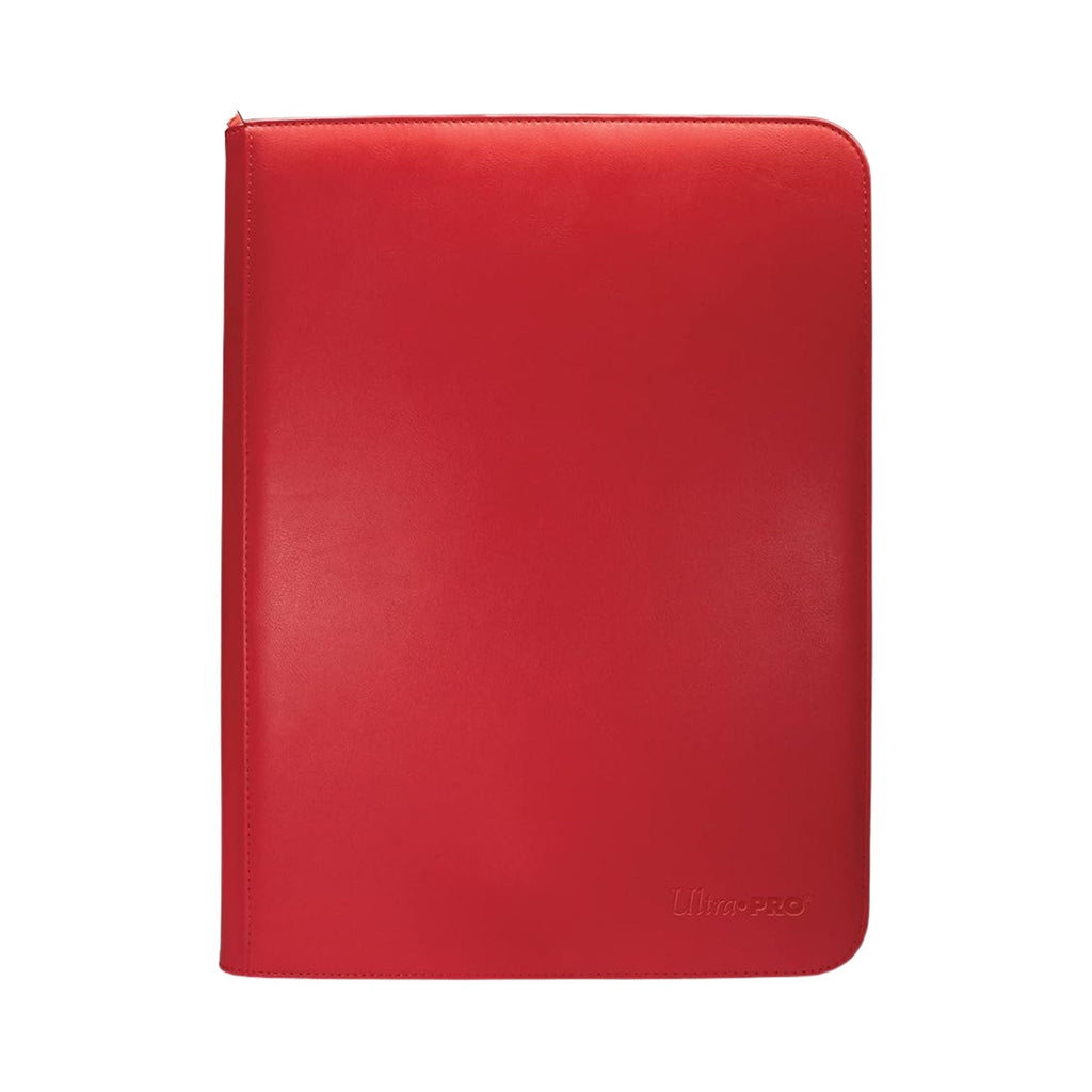 Ultra PRO Vivid Red Zippered PRO Binder 9 Pocket 360 Card Storage Album