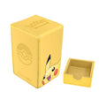 Ultra PRO Pokémon Pikachu Alcove Tower Deck Box – Official Pokémon TCG Premium Leatherette Card Storage Case Holds 100 Double-Sleeved Cards with