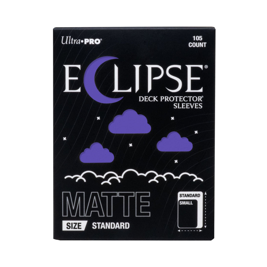 Ultra PRO Eclipse Matte Standard Size Card Sleeves 105ct Royal Purple – Durable Opaque Deck Protectors for Trading Cards, TCG, MTG, Pokémon Card Game