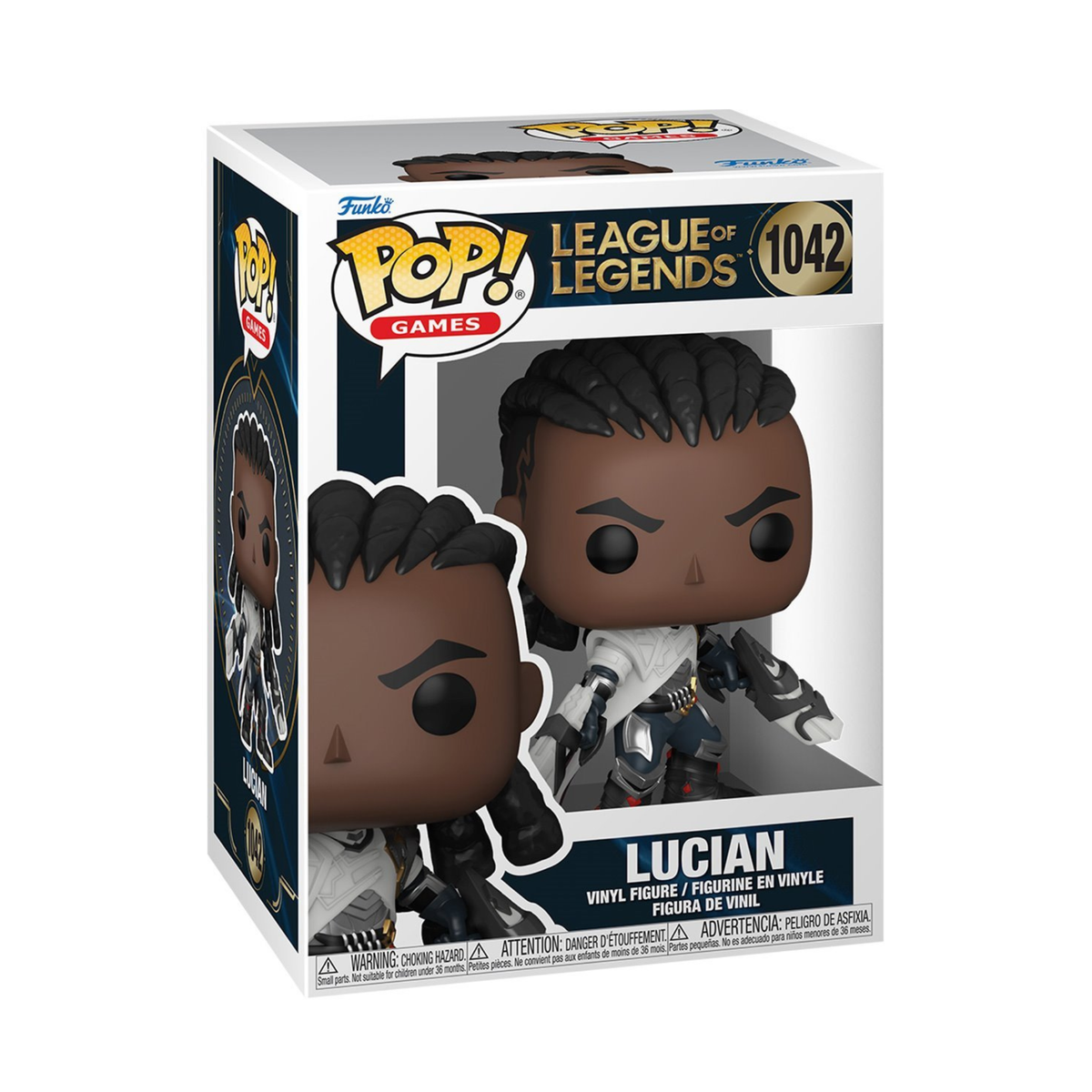 Lucian Funko Pop! Games League of Legends - Approx. 4" Collectible Vinyl Figures #1042 with Display Box Protector Case