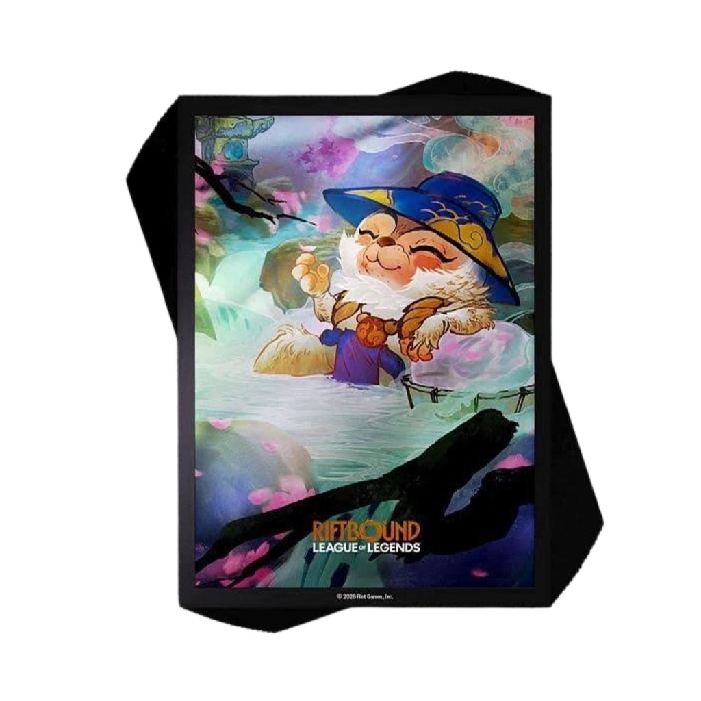 Riftbound LOL TCG SpiritForged Teemo Card Sleeves - 100 Count Standard Size Deck Protector for Trading Cards, TCG, Collectible Card Games & Card Deck
