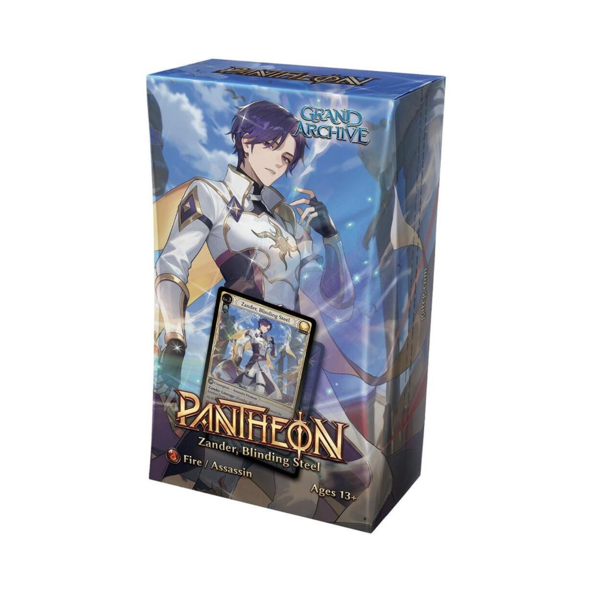 Grand Archive TCG Zander Pantheon Deck – Radiant Origins Pantheon Pre-Constructed 60-Card Deck with Boon Cards, Material Deck & Chance at Foil