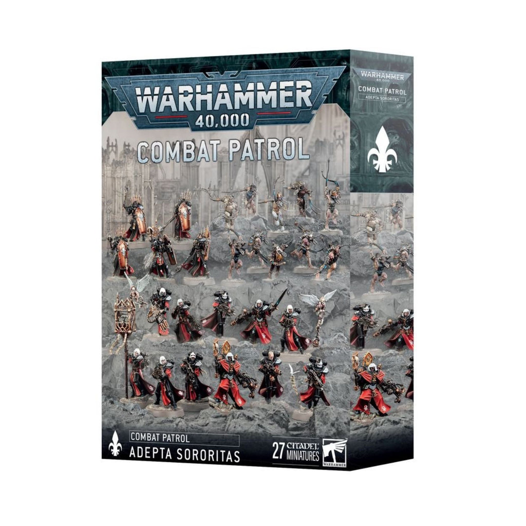 Warhammer 40K Combat Patrol Adepta Sororitas Army Set – 27 Multipart Plastic Miniatures, Sisters of Battle Warhammer 40,000 Starter & Expansion Box