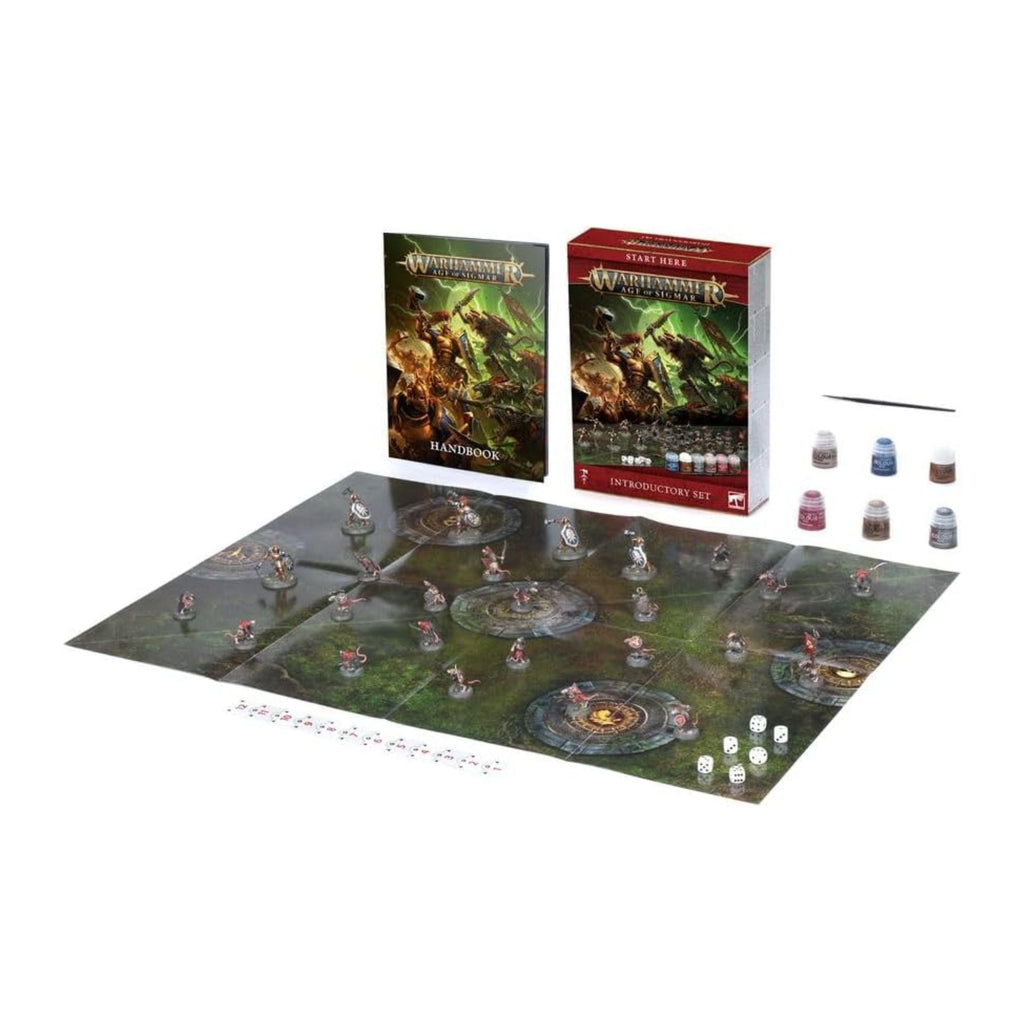 Warhammer Age of Sigmar Introductory Set – Games Workshop Miniatures, Figures, Starter Kit & Accessories – Collectible Warhammer 40K Action Figures