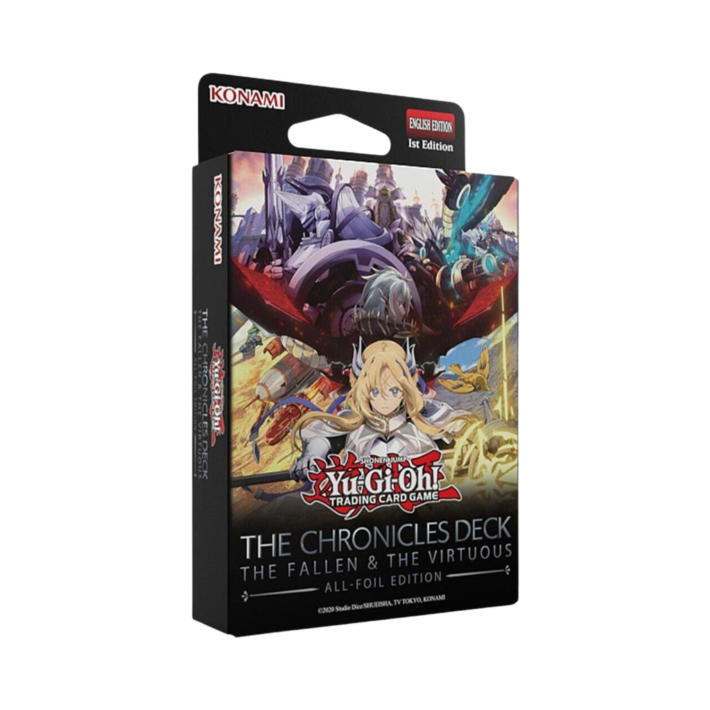 Yu-Gi-Oh TCG The Chronicles Deck: The Fallen & The Virtuous All-Foil Edition – Collectible Card Game Deck, Anime Cards, Trading Cards, Card Display