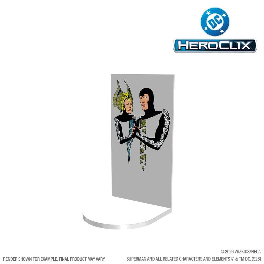 DC HeroClix Iconix Fortress of Solitude Vol 1 Mini-Figure Game Set with Superman, Kelex, Terrain Tiles, Character Cards & Collectible Display