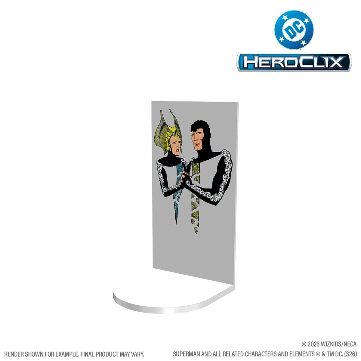 DC HeroClix Iconix Fortress of Solitude Vol 1 Mini-Figure Game Set with Superman, Kelex, Terrain Tiles, Character Cards & Collectible Display