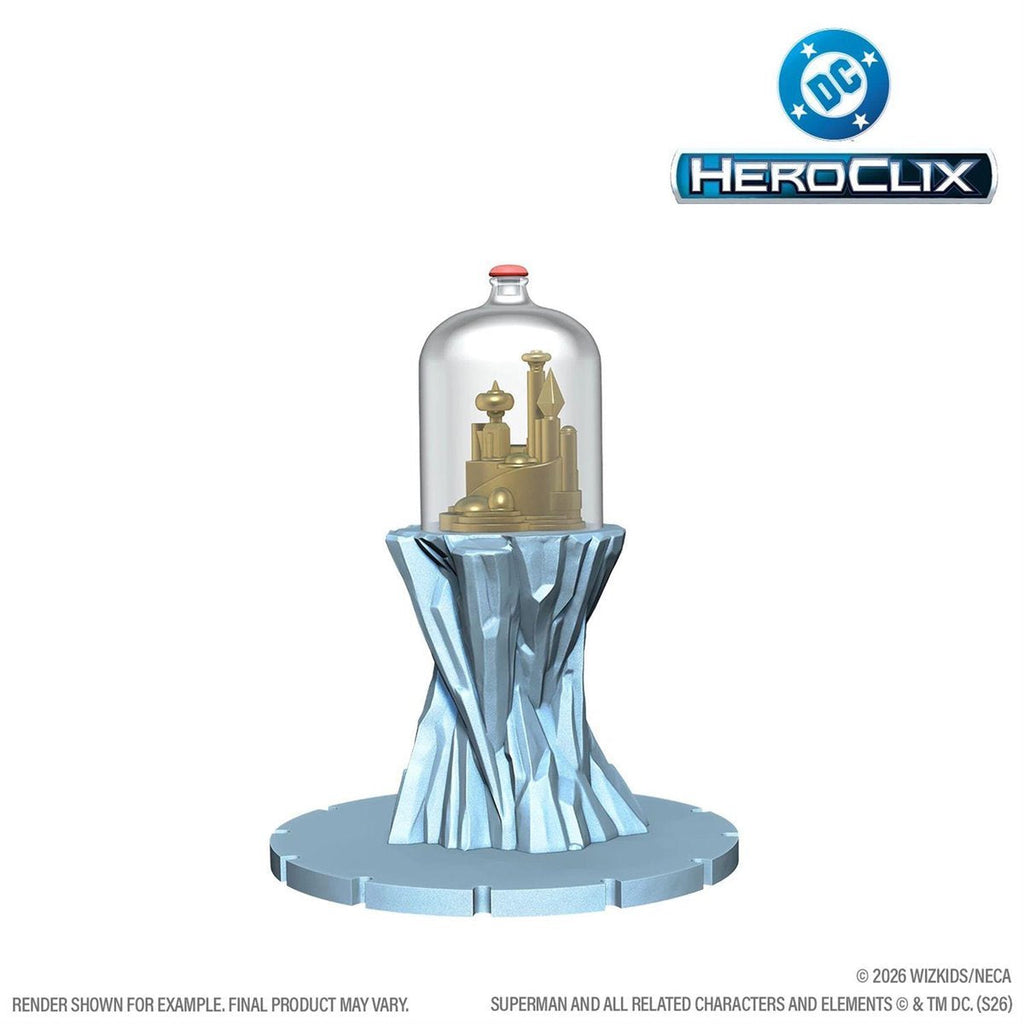 DC HeroClix Iconix Fortress of Solitude Vol 1 Mini-Figure Game Set with Superman, Kelex, Terrain Tiles, Character Cards & Collectible Display