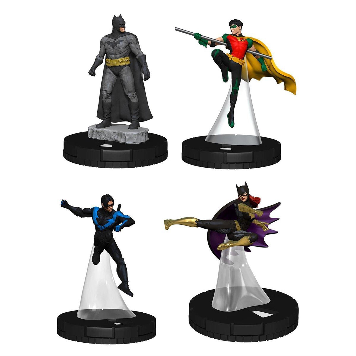DC HeroClix 400 Gotham Knights Mini-Figure 4-Pack with Batman Robin Nightwing Batgirl