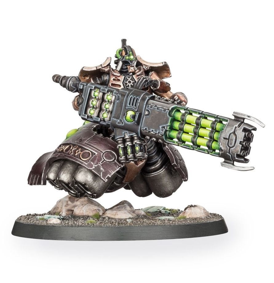 Warhammer 40,000 Necrons Lokhust Heavy Destroyer Push-Fit Miniature Model Kit with Gauss Destructor or Enmitic Exterminator, 60mm Base, Warhammer 40K