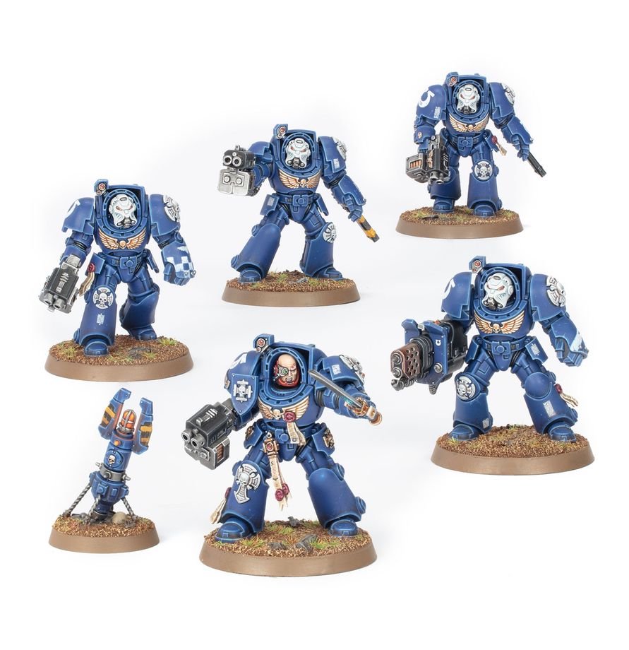 Warhammer 40,000 Space Marines Terminator Squad – 5 Elite Tactical Dreadnought Miniatures Plastic Kit
