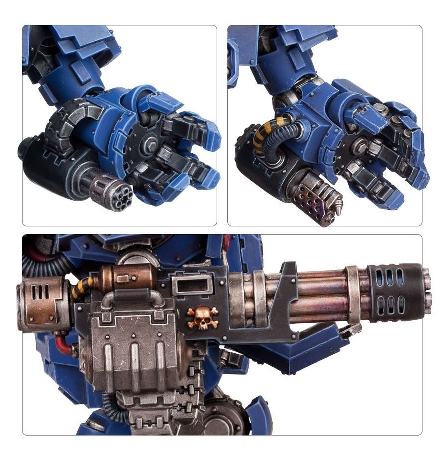 Warhammer 40,000 Space Marines Primaris Redemptor Dreadnought Kit – Multi-Part Plastic Model with Weapons Options, 90mm Base & Transfer Sheet – Highly
