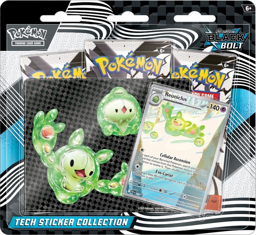 Pokémon TCG Scarlet and Violet – Black Bolt Tech Sticker Collection
