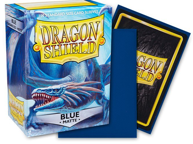 Dragon Shield Standard Matte Card Sleeves Blue 100 Count
