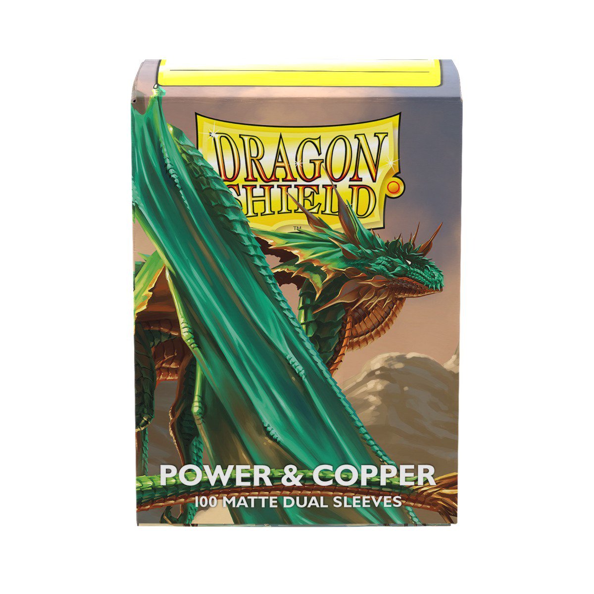 Dragon Shield Matte Dual Sleeves Power & Copper 100CT – Standard Size Card Sleeves with Opaque Dual-Layer Design, Textured Matte Back, Smooth Shuffle