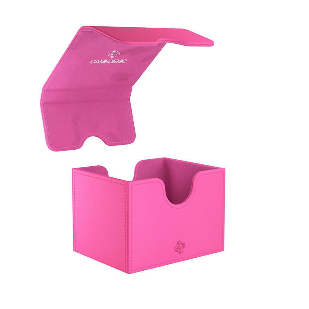 Gamegenic Sidekick 100+ XL Pink Convertible Deck Box for 100+ Double-Sleeved Cards, Magnetic Closure, Extra-Large Storage for Commander Decks, Tokens