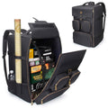 ENHANCE Board Game Backpack - Reinforced Rigid Board Game Storage with Padded Shoulder Straps, Carrying Handle, and Accessories Pockets for Dice