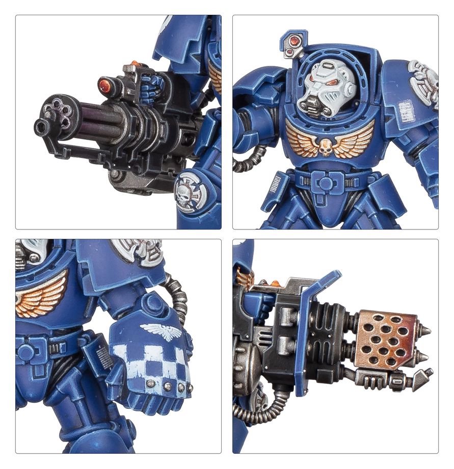 Warhammer 40,000 Space Marines Terminator Squad – 5 Elite Tactical Dreadnought Miniatures Plastic Kit