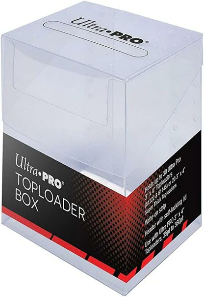 Ultra PRO Clear Toploader Storage Box for Standard Trading Card Toploaders Card Organizer