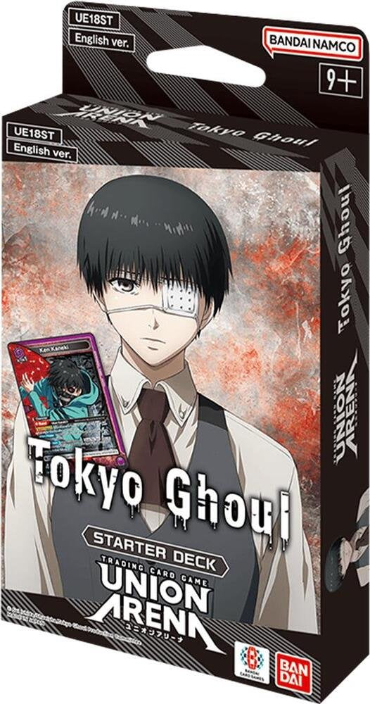 Union Arena Tokyo Ghoul Starter Deck UE18ST Bandai Trading Card Game TCG with 50 Card Pre-Constructed Deck, Promo Pack, Action Point Cards, Playsheet