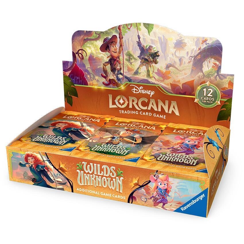Disney Lorcana TCG Wilds Unknown Booster Display Box – 24 Booster Packs