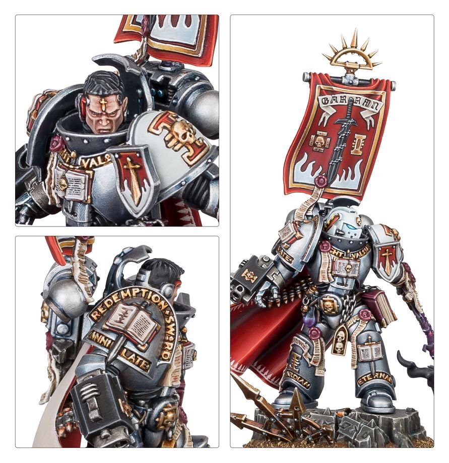Warhammer 40K Combat Patrol Grey Knights Army Set – 17 Miniatures Including Castellan Crowe, Strike Squad, Brotherhood Terminators & Venerable