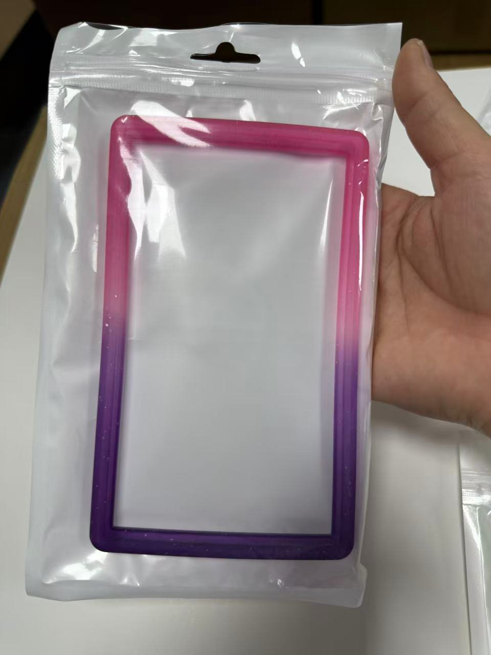 ER Bumper for Slab PSA Case Gradient Pink Purple Glitter Protective Case, Collectible Card Slab Cover Shockproof Stylish Display Guard (PPRE-ORDER