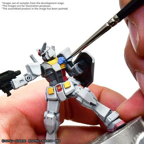 Bandai Gundam Assemble 01 Paint Pack - Unpainted Mini Gundam Figures for Gunpla Dioramas, Model Kits