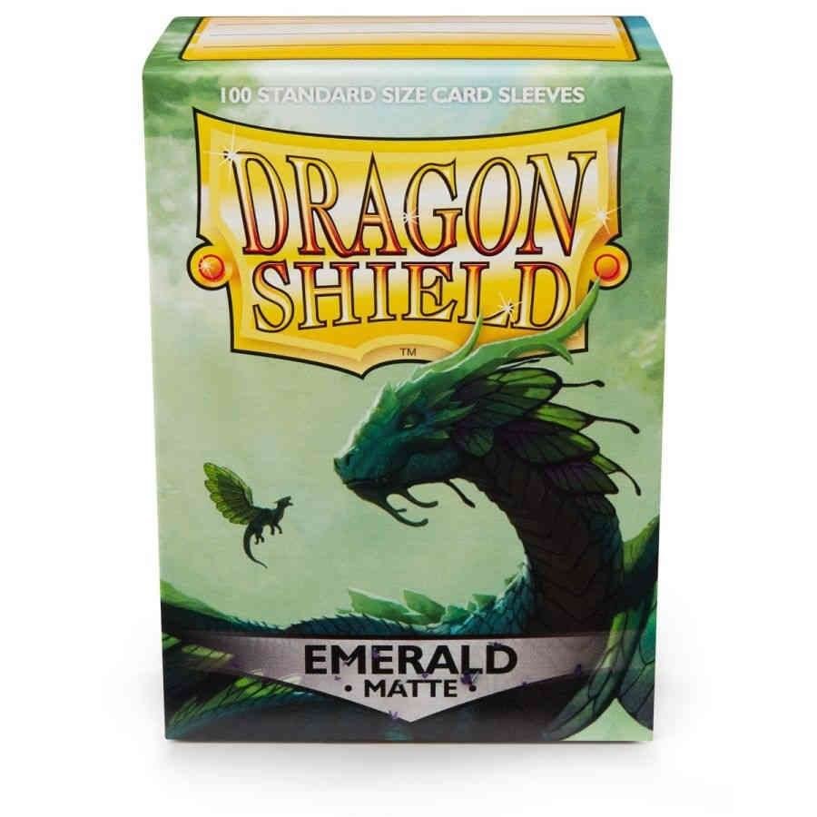 Dragon Shield Card Sleeves Standard Size Matte Emerald 100ct (Preorder)