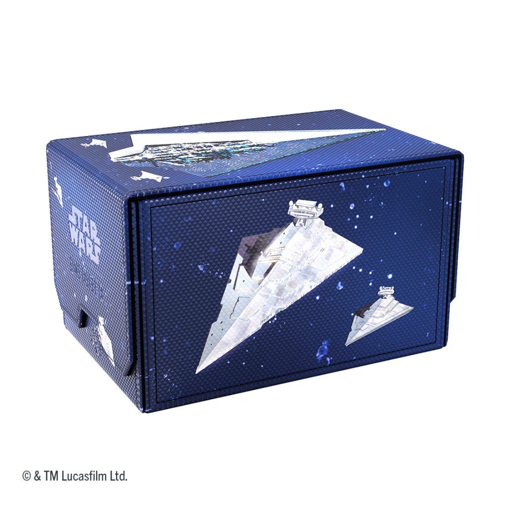 Star Wars Unlimited Double Deck Pod Star Destroyers – Official Premium Deck Box for 2 Double-Sleeved 60-Card Decks, UV-Protected Leader Card Cases