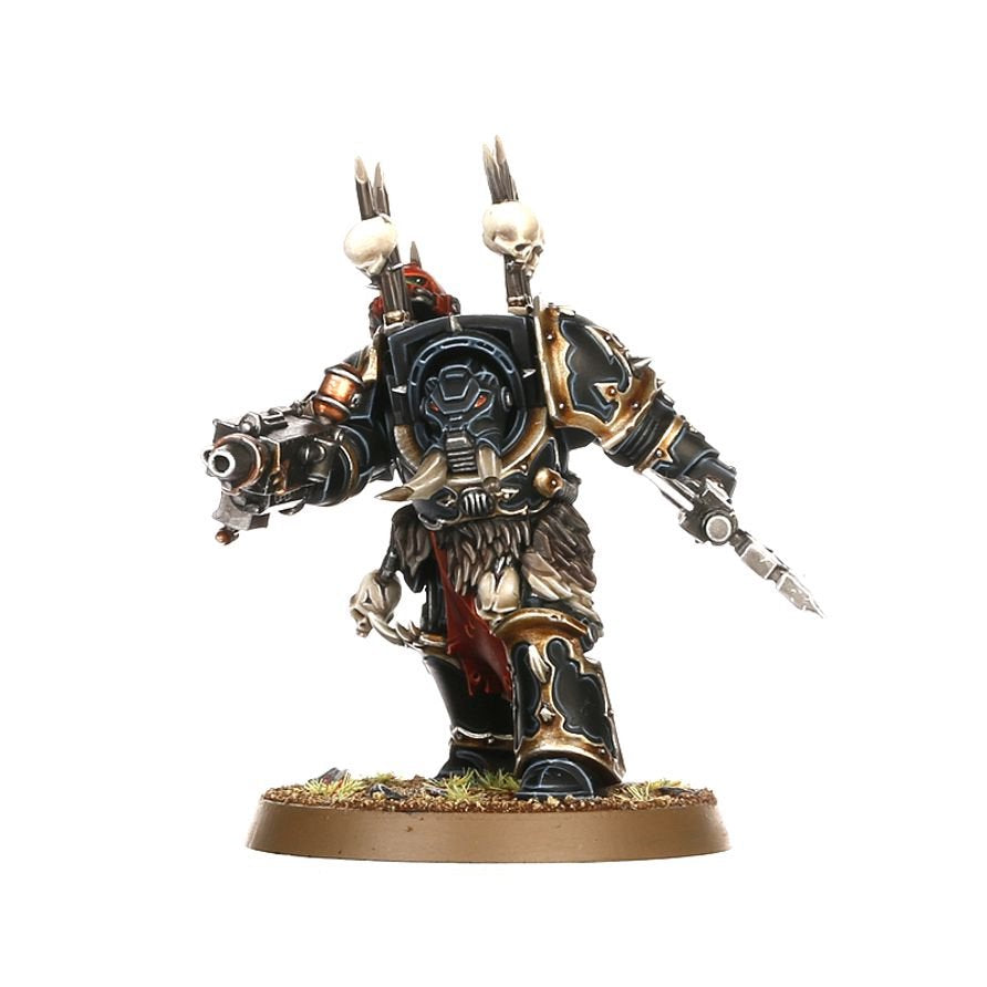 Warhammer 40,000 Chaos Space Marines Terminator Squad – 5 Chaos Terminators Miniatures with Customisable Weapons & Transfer Sheet – Plastic Model Kit