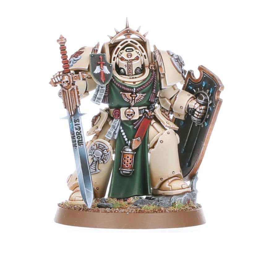Warhammer 40,000 Dark Angels Deathwing Knights – Elite Dark Angels Terminator Squad Miniatures with Storm Shields, Power Swords & Heavy Maces